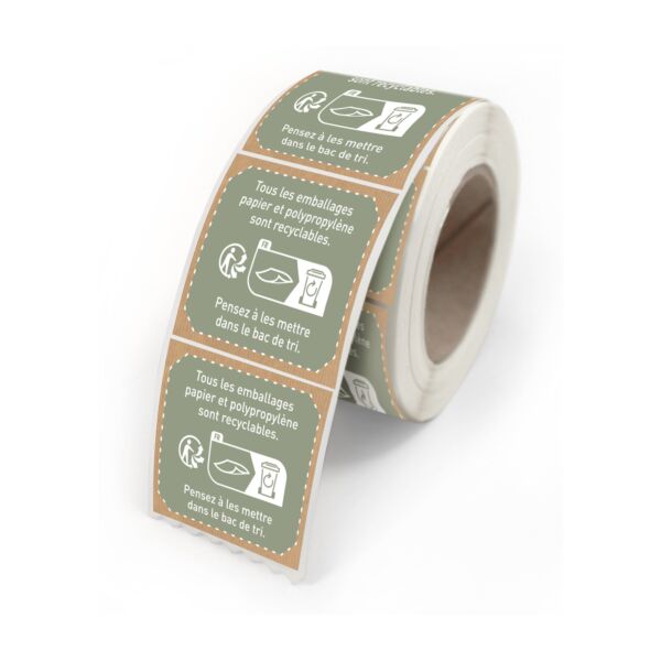 Adhesive gift labels for wrappings 40x35 multicouleur