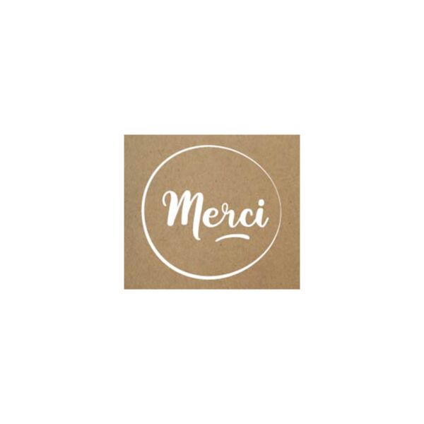 Adhesive gift labels for wrappings 40x35 blanc