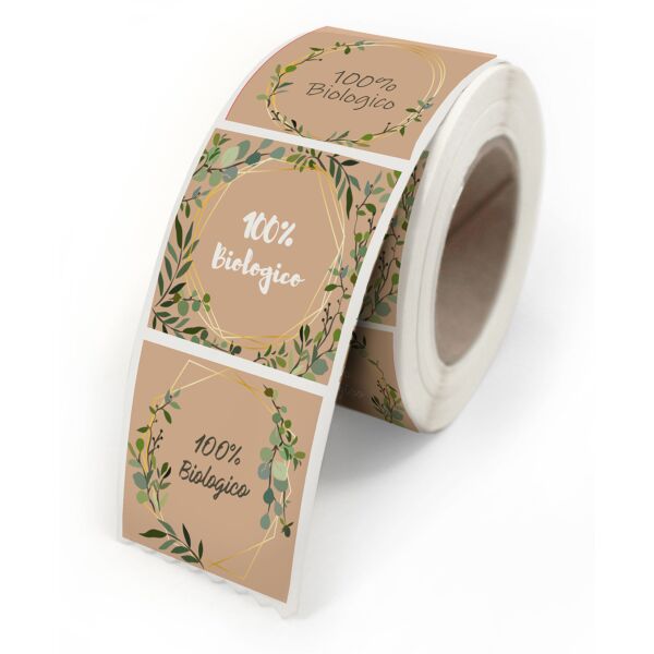 Adhesive gift labels for wrappings 40x35 neutre