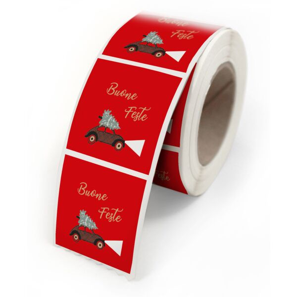 Adhesive gift labels for wrappings 40x35 multicouleur