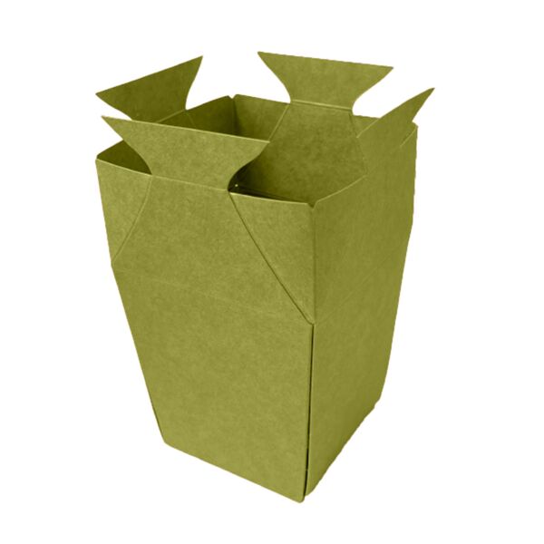 Waterproof and foldable cardboard vase Topaze 125x125x273 mm vert