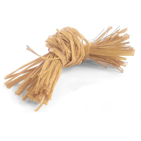 Raphia naturel en floche pour emballage floral et festif Large naturel
