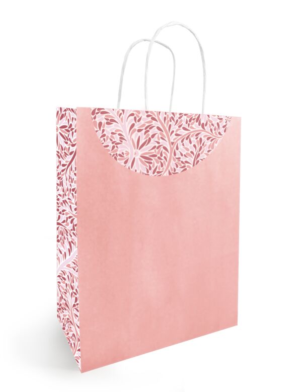 kraft Clarissan Bag 230 + 120 x 300 mm rose