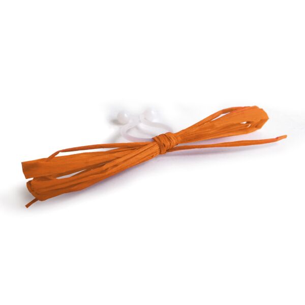 Raphia en pince Clip 19mm orange