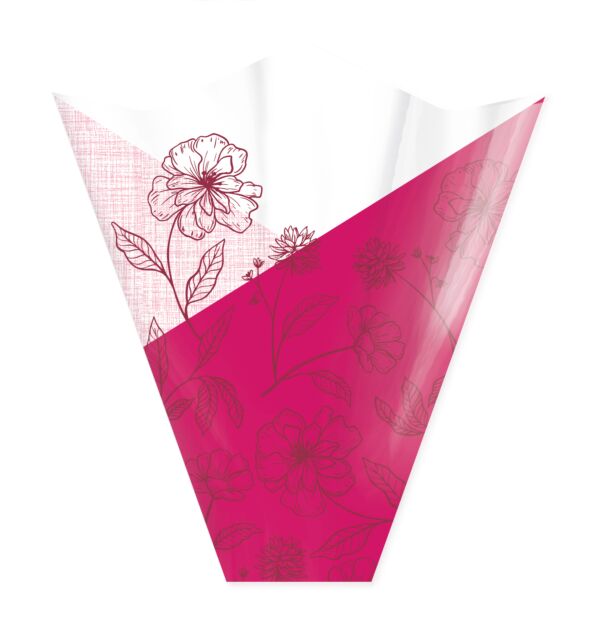 Polypro 4 points sleeve Cassie 50x44x12 cm rose