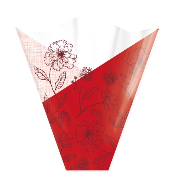 Polypro 4 points sleeve Cassie 50x44x12 cm rouge