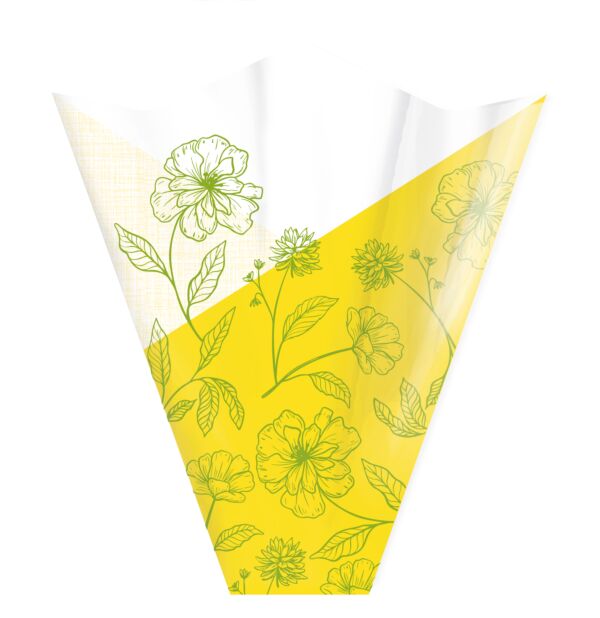 Polypro 4 points sleeve Cassie 50x44x12 cm jaune