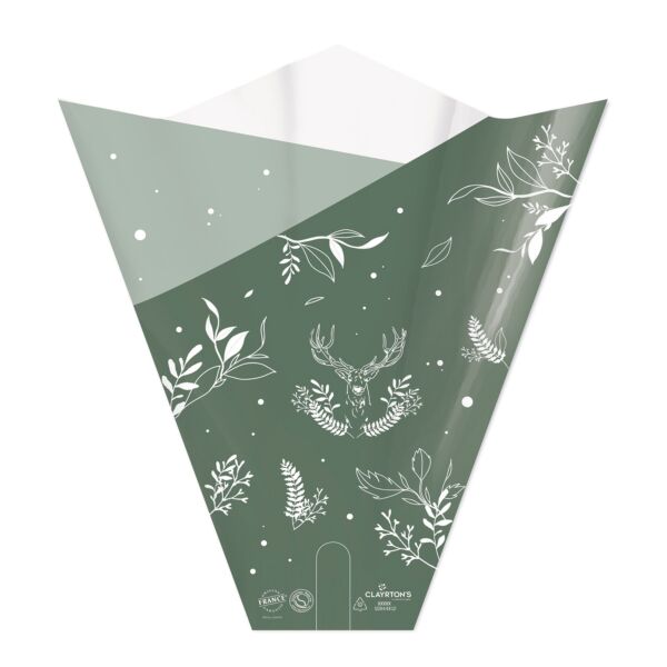 Polypro 4 points sleeve Fantastic for Christmast 50x44x12 cm vert