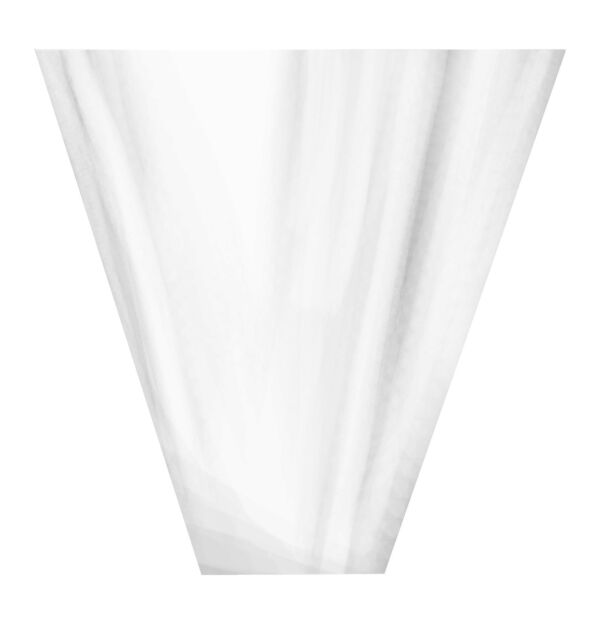 Cône droit en polypropylène pratique pour bouquets 50x35x10 cm neutre C33