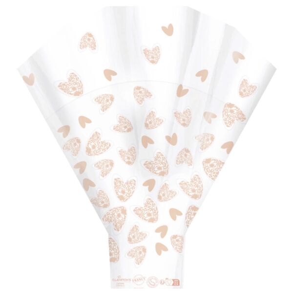 Polypro Y-shapped sleeve Cupidon for Valentine's day 50x44x12 cm beige