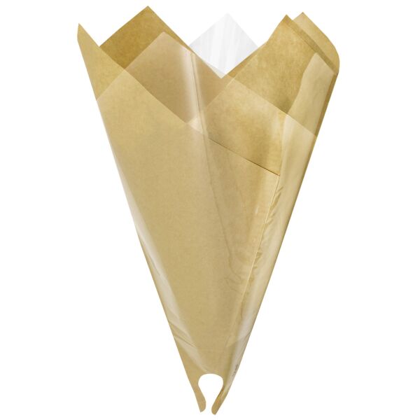 Time-saving kraft and polypro prefolded sleeve Smart 44x50 cm naturel