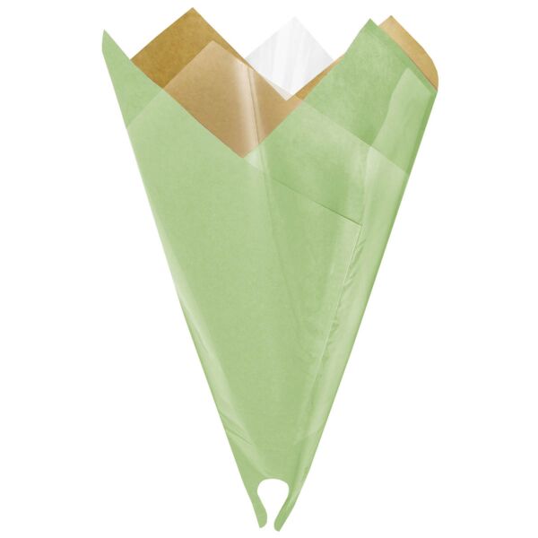 Time-saving kraft and polypro prefolded sleeve Smart 35x50 cm vert