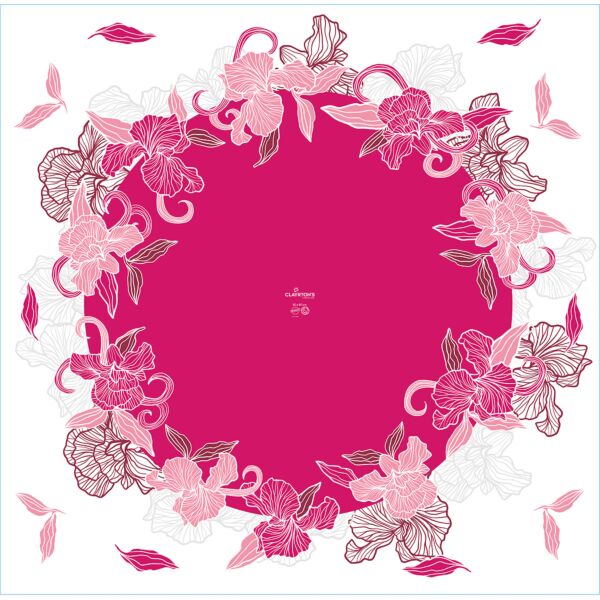 Rames fantaisie en polypropylène Silas pour bulle d'eau 80x80 cm rose 40