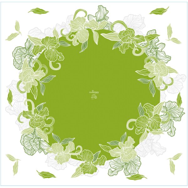 Rames fantaisie en polypropylène Silas pour bulle d'eau 80x80 cm vert 40