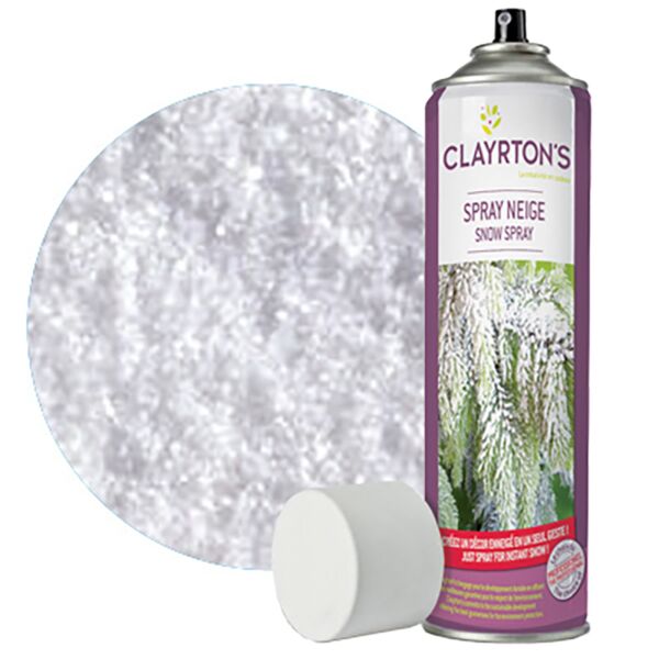 Bombe de couleur neige, métallique ou avec paillettes pour plante 600 ml neutre