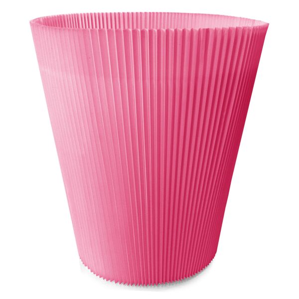 Sachet de 100 manchettes, cache pot extensible coloré uni 16 cm rose