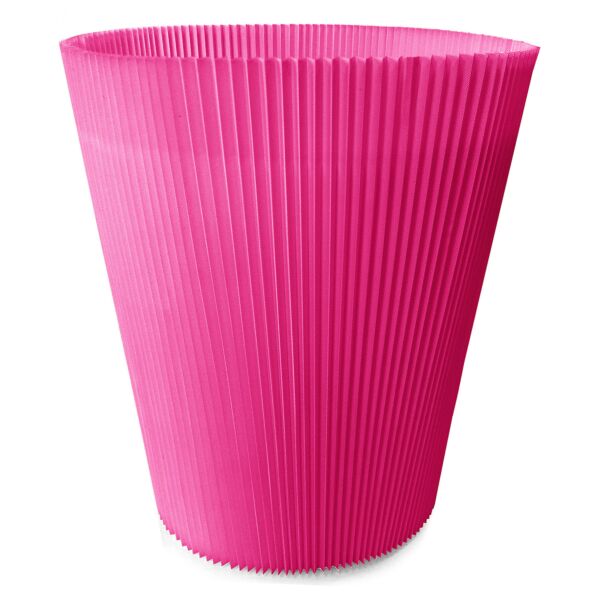 Bag of 100 cuffs, plain colored expandable pot holder 16 cm rose