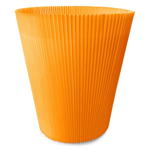 Bag of 100 cuffs, plain colored expandable pot holder 16 cm orange