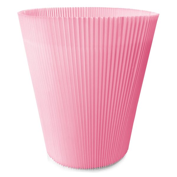 Bag of 100 cuffs, plain colored expandable pot holder 12 cm rose