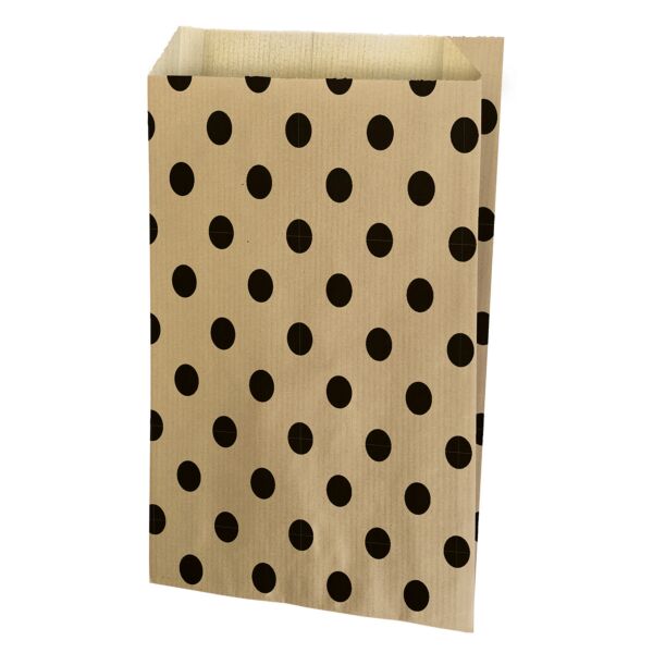 Pochettes en Kraft naturel avec motifs Pois