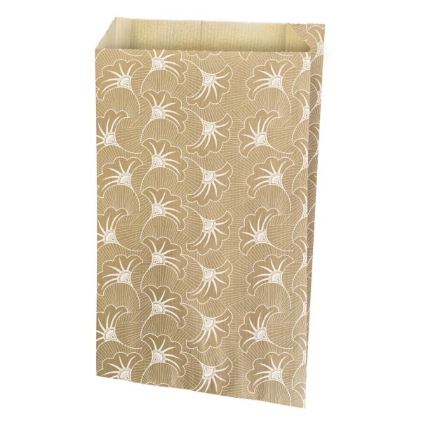 Pochette en kraft naturel Evidence  12x20x4.5cm blanc