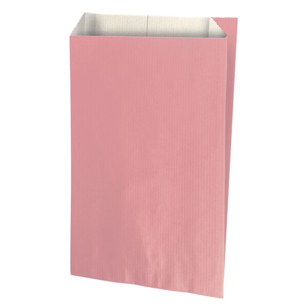 Pochette en kraft blanchi uni 18x35x6cm rose