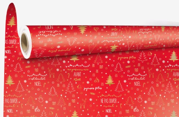 Jennyfer wrapping paper  0.69x50 m rouge 60