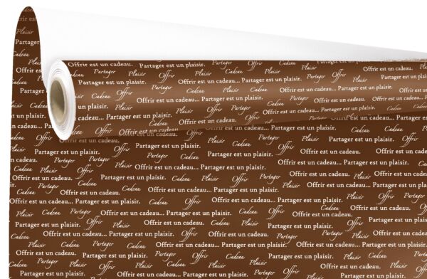 Offrir chocolat wrapping paper