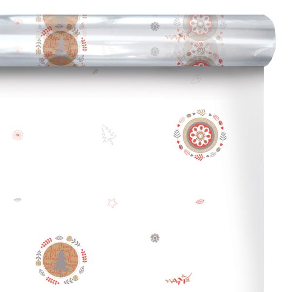 Rouleau de polypropylène fantaisie Gasparie pour bouquets 0.80x120 m orange 35