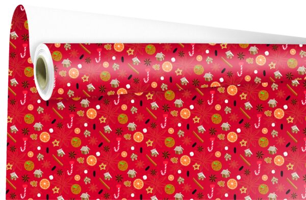 Gift wrapping rolls - Buffet 0.69x50 m multicouleur 60
