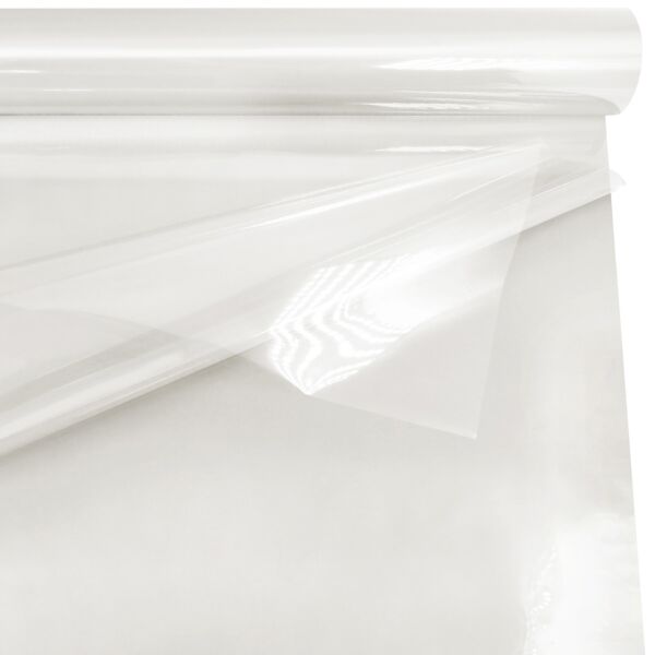 Plain polypro double film roll for mourning 0.80x50 m blanc 35