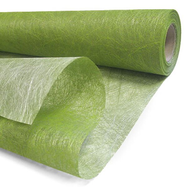 Rouleau de fibre Mistral métallisé pour Noël 0.75x20 m vert