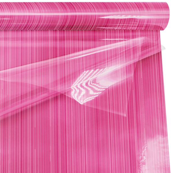 Patterned polypro double film roll Ritmic for mourning 0.80x50 m rose 35