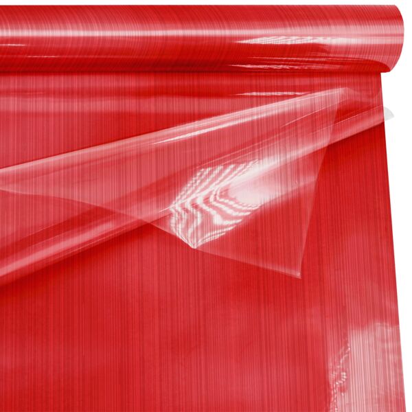Patterned polypro double film roll Ritmic for mourning 0.80x50 m rouge 35