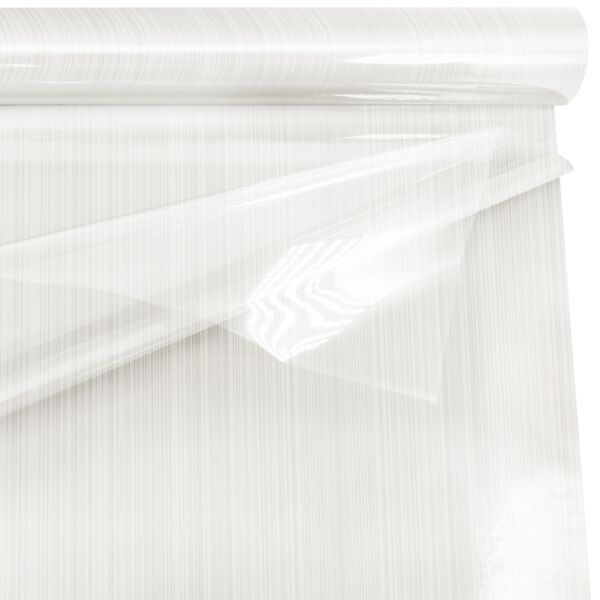 Patterned polypro double film roll Ritmic for mourning 0.80x50 m blanc 35