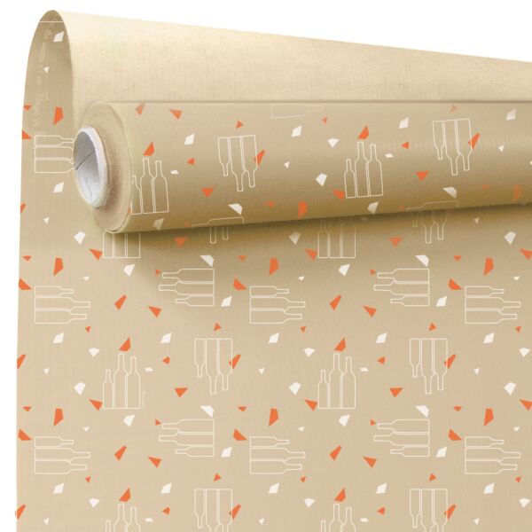 Rouleaux de Papier Kraft Fantaisie Apogee 0.69x50 m blanc 60