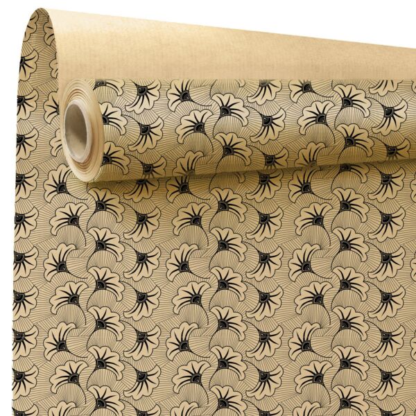 Rouleau kraft fantaisie Evidence 0.69x50 m noir 60