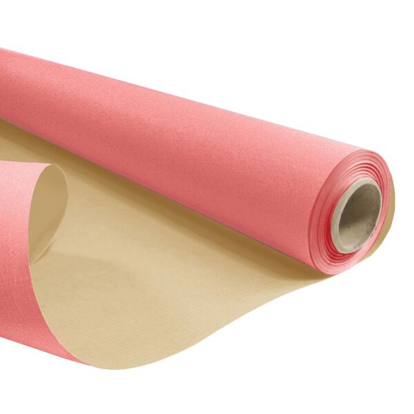 Rouleau kraft naturel 50m 0.79x50 m rose 60