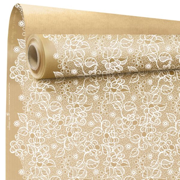 Rouleau kraft fantaisie Subtilité 0.80x40 m blanc 60