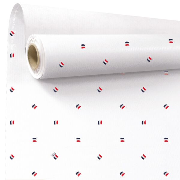 Patterned kraft roll Tricolore