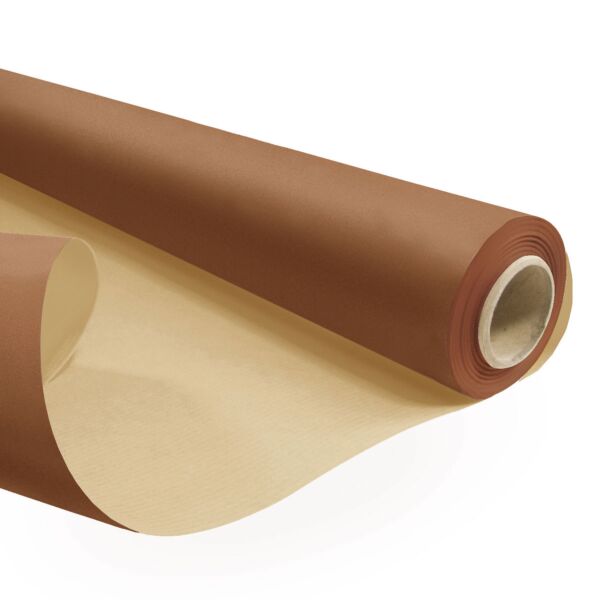Rouleau kraft naturel résistant à l'eau 0.79x25 m orange 60