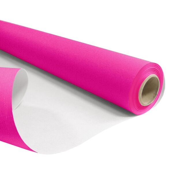 Whitened kraft roll 40m 0.79x40 m rose 60