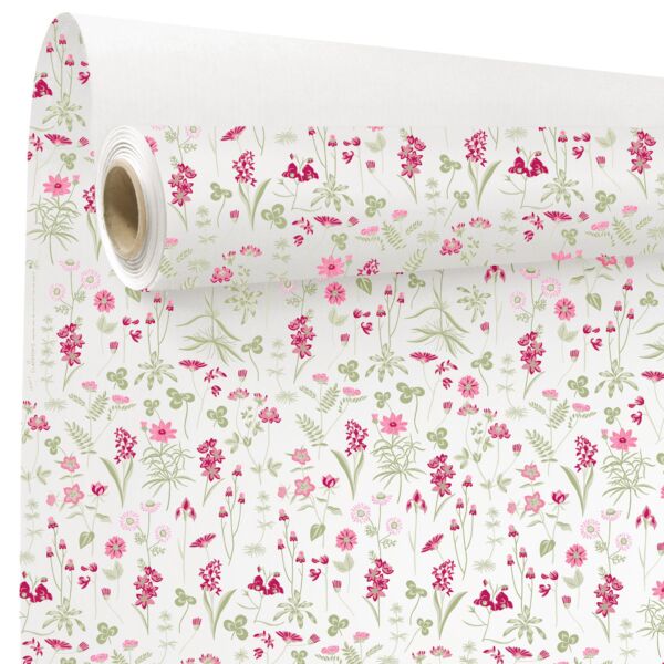 Patterned kraft roll Ysée 0.79x40 m rose 60 BC