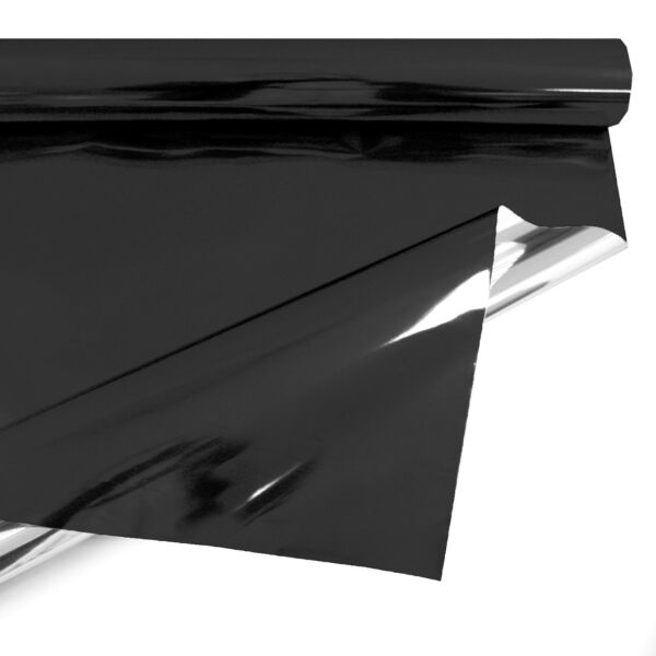 Metallic polypro roll for bouquets 0.69x50 m noir 30