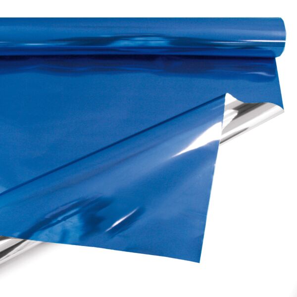 Metallic polypro roll for bouquets 0.69x50 m bleu 30