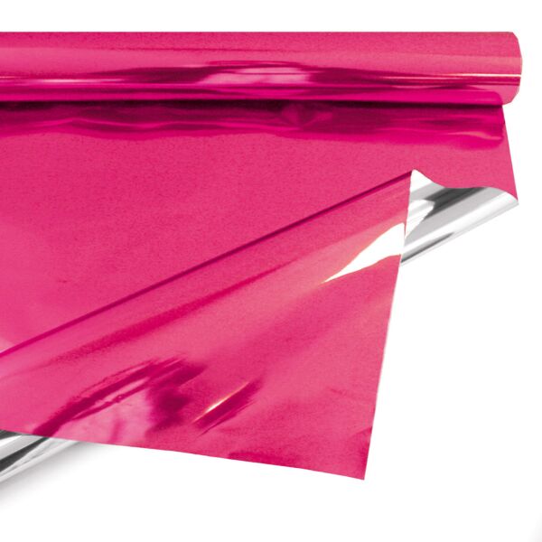 Metallic polypro roll for bouquets 0.69x50 m rose 30