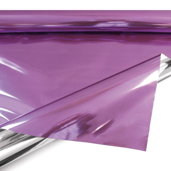 Metallic polypro roll for bouquets 0.69x50 m violet 30