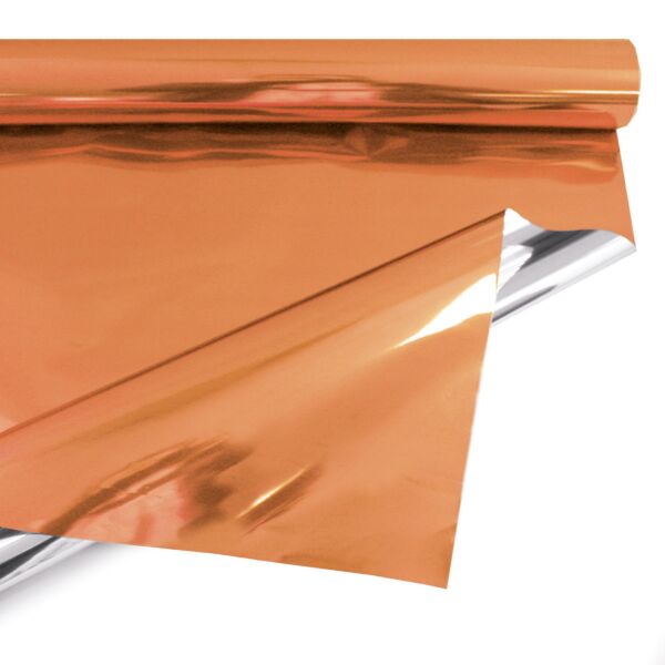 Metallic polypro roll for bouquets 0.69x50 m rouge 30