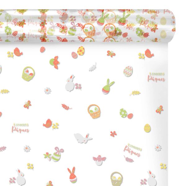 Patterned polypro roll Bunny for bouquets