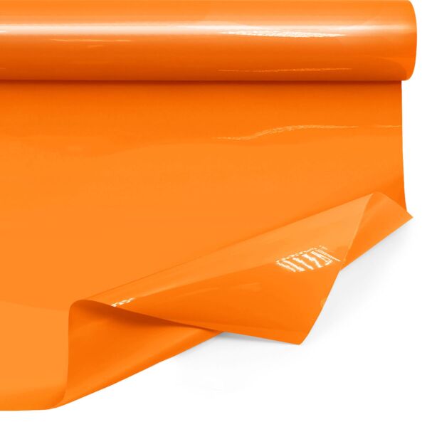 Plain Claybrill roll for bouquets 0.70x50 m orange 35